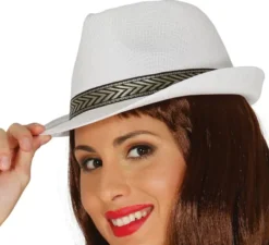 Cappello da gangster bianco