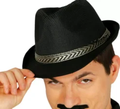 Cappello da gangster nero