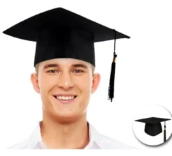 Cappello da laureato con tessuto da adulto