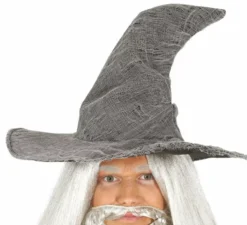 Cappello da mago grigio alto
