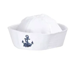 Cappello da marinaio con ancora blu scuro