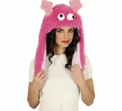 Cappello da mostro rosa per adulti