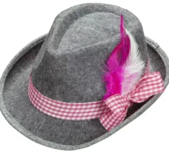 Cappello da Oktoberfest bavarese o tirolese con piume