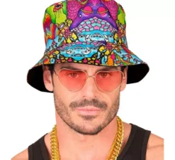 Cappello da pescatore psichedelico