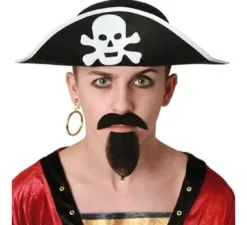 Cappello da pirata con teschio in taglie da adulto e da bambino