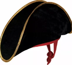 Cappello da pirata in velluto per adulti