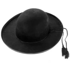 Cappello da prete nero per adulto