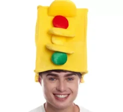 Cappello da semaforo in schiuma gialla