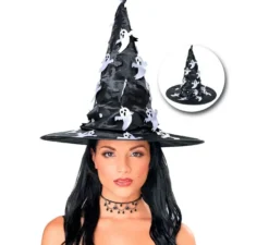 Cappello da strega con fantasma appeso