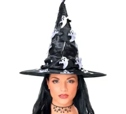 Cappello da strega con fantasma appeso