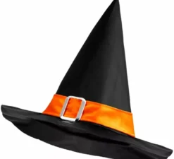 Cappello da strega con fascia e fibbia in vari colori