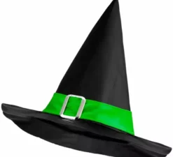 Cappello da strega con fascia e fibbia in vari colori