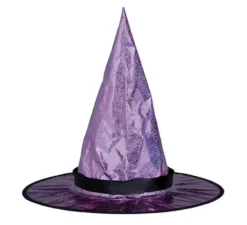 Cappello da strega con iride rosa