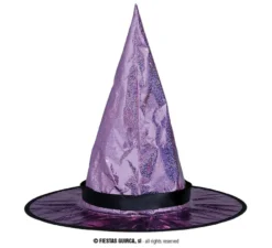 Cappello da strega con iride rosa