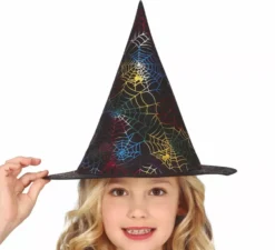 Cappello da strega con ragnatela per bambini