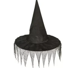Cappello da strega con spighe di stoffa