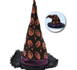 Cappello da strega danzante con suono 33x33x40