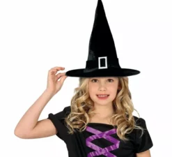 Cappello da strega nero con bambino Evilla