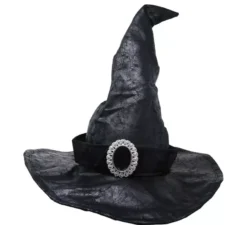 Cappello da Strega Nero imitazione pelle