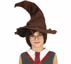 Cappello da strega parlante marrone per bambini
