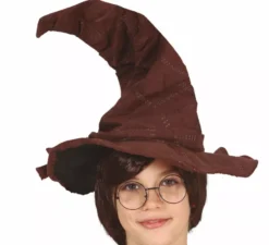 Cappello da strega parlante marrone per bambini