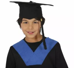 Cappello da studente laureato in tessuto per bambini