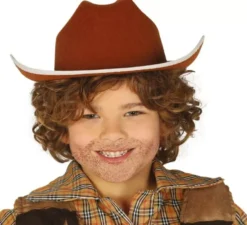 Cappello di feltro marrone da cowboy
