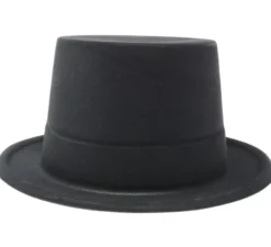 Cappello di plastica nero floccato
