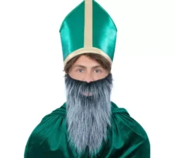 Cappello di San Patrizio con barba da adulto