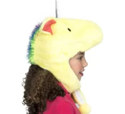Cappello di unicorno giallo con corno