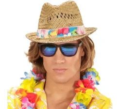 Cappello estivo con fascia floreale per adulti