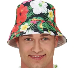 Cappello hawaiano con fiori tropicali per adulti