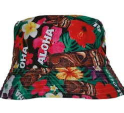 Cappello hawaiano floreale Aloha per adulti