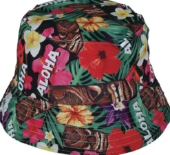 Cappello hawaiano floreale Aloha per adulti