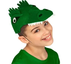 Cappello in coccodrillo in feltro per bambini
