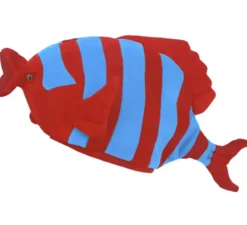 Cappello in schiuma di pesce rosso e blu