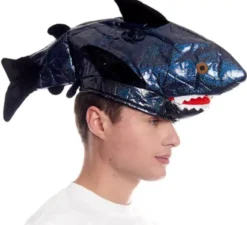Cappello in schiuma di squalo blu