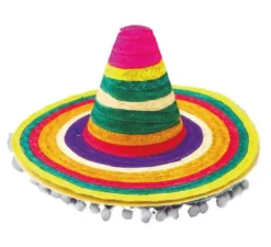 Cappello messicano multicolor per adulto 53 cm
