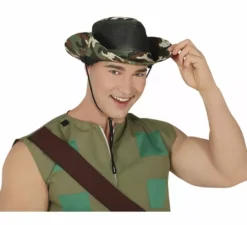 Cappello militare per adulti con rete