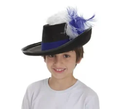 Cappello moschettiere con piuma