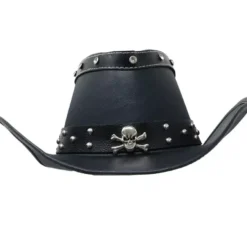 Cappello nero con teschio