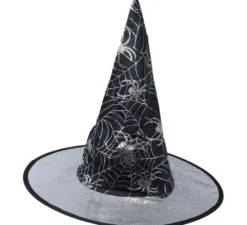 Cappello nero da strega con disegni fantasia