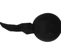 Cappello o bandana da pirata nero di tela