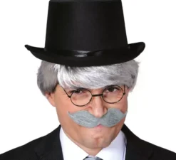 Cappello o cilindro di feltro nero