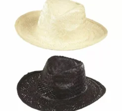 Cappello Panama in paglia intrecciata in diversi colori