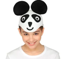 Cappello panda in feltro per bambini