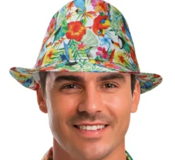 Cappello per adulti con flora e fauna tropicale