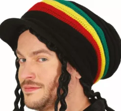Cappello Rasta per adulti con visiera