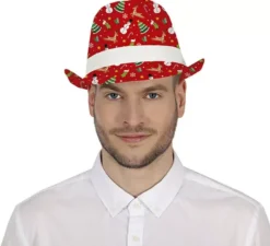 Cappello rosso da gangster natalizio