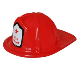 Cappello rosso da pompiere adulto